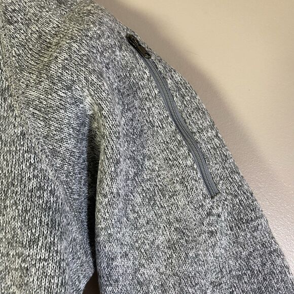 Patagonia Women's Better Sweater 1/4 Zip Fleece Pullover Large Heather Gray - Picture 3 of 12